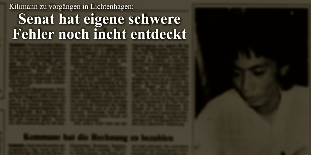 Ostsee-Zeitung, 29. August 1992.
