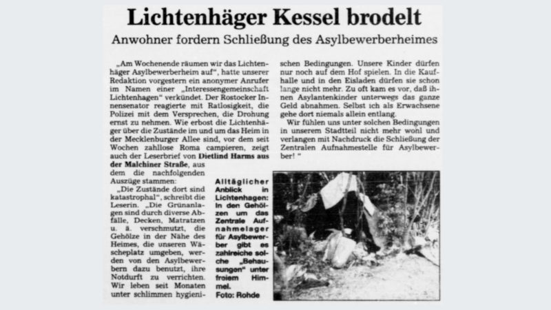o.A.: Lichtenhäger Kessel brodelt, in: Norddeutsche Neueste Nachrichten, S.11.
