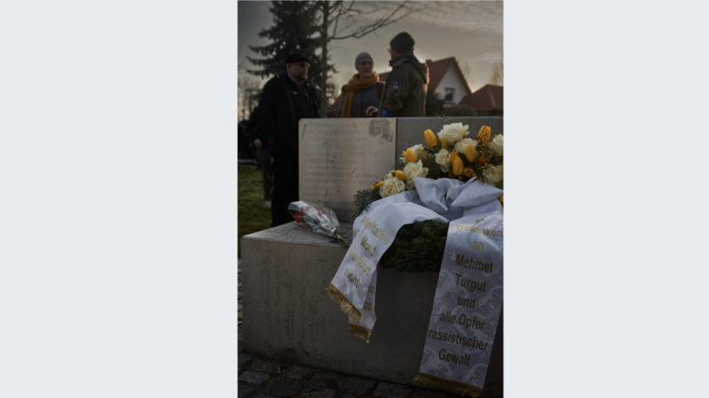 Gedenkveranstaltung zum 16. Todestag von Mehmet Turgut, Rostock 2020 © Bildwerk Rostock Gedenkveranstaltung zum 16. Todestag von Mehmet Turgut, Rostock 2020 © Bildwerk Rostock