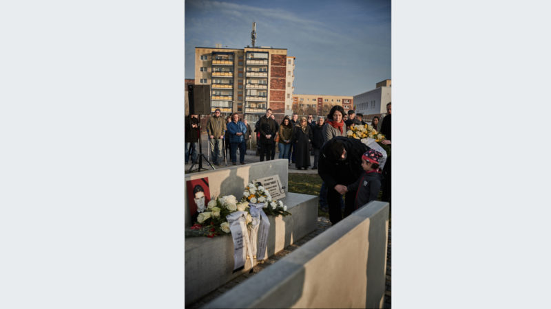 Gedenken zum 16. Todestag von Mehmet Turgut in Rostock, Februar 2020 © Bildwerk Rostock