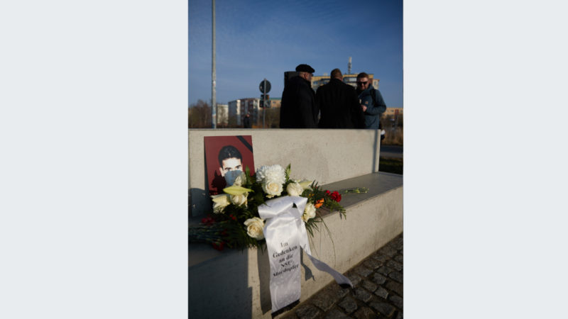 Gedenkveranstaltung zum 16. Todestag von Mehmet Turgut, Rostock 2020 © Bildwerk Rostock
